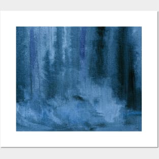 Abstract Oil Painting Classic Blue 12c7 Posters and Art